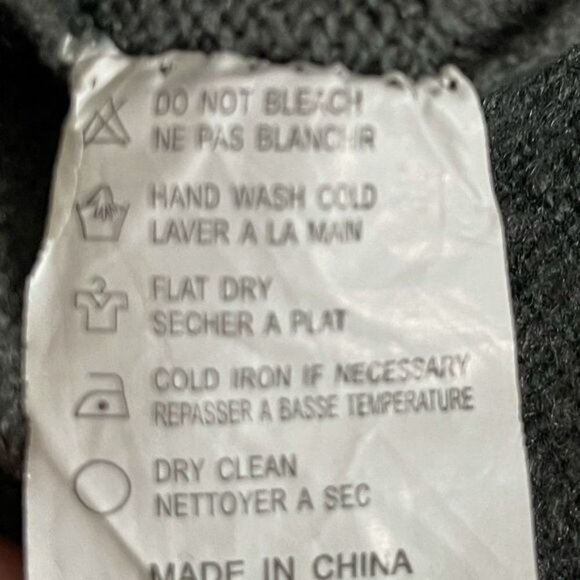 Gray Long Sleeve Full Zip Mohair Blend Argyle Pattern Cardigan - Picture 11 of 11